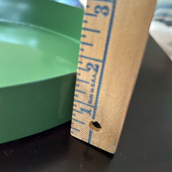 NWT World Market “Olive” Decorative Oval Metal Tray - Picture 4 of 5